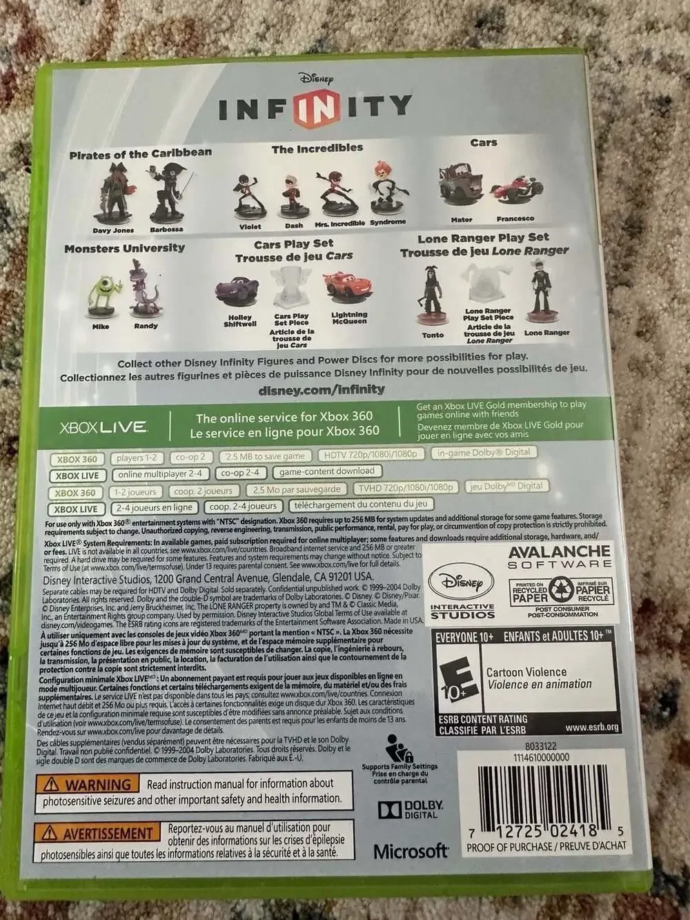 Disney Infinity Xbox 360 Video Game